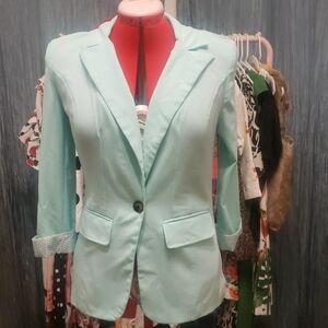 A. Byer Mint Blazer